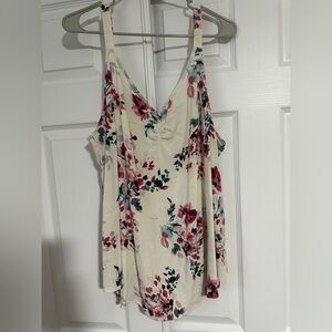 Torrid Purple and Green Floral Swing Cami